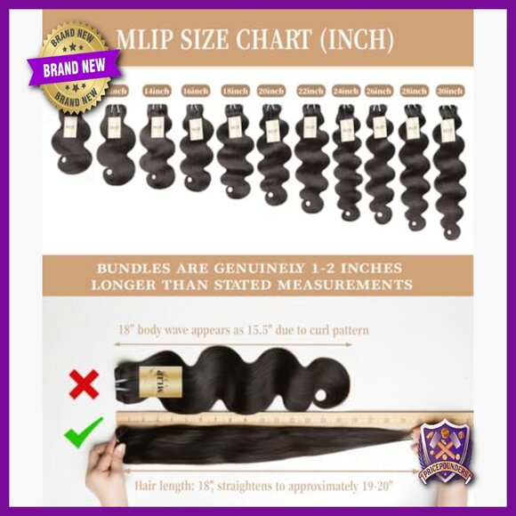 16 Inch Raw Indian Human Hair Bundles Body Wave No Tangle Shedding main image 6